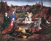 EYCK, Hubert van The Three Marys at the Tomb gh oil painting